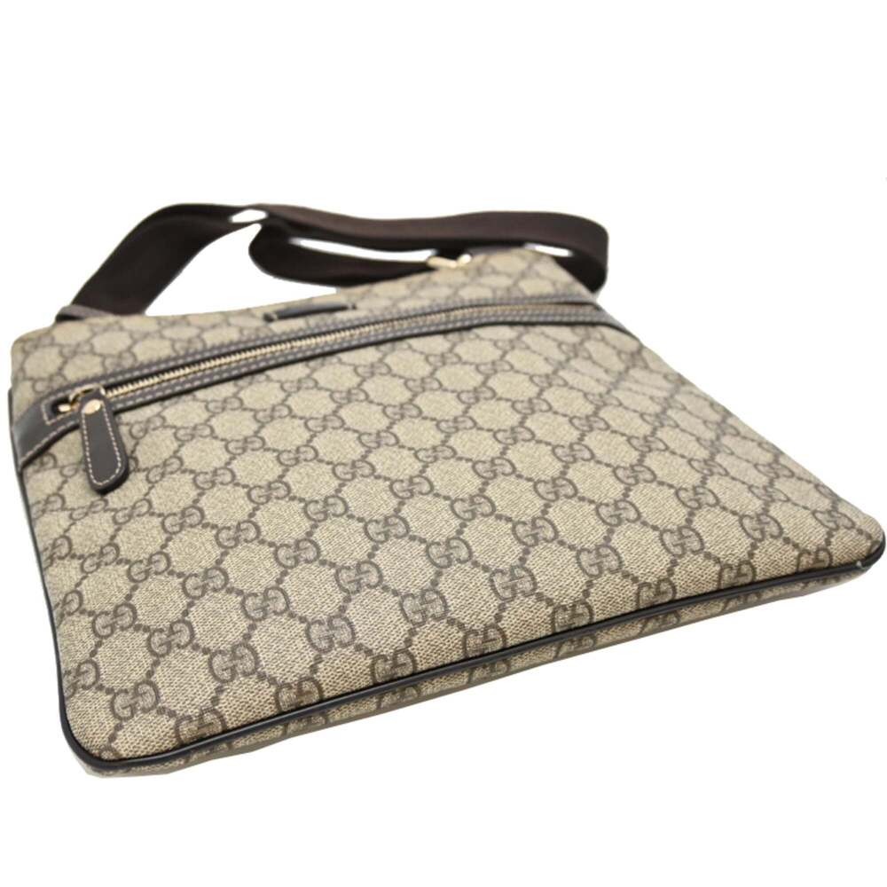 GUCCI Brown Coated Canvas Shoulder Bag - Picture 3 of 9